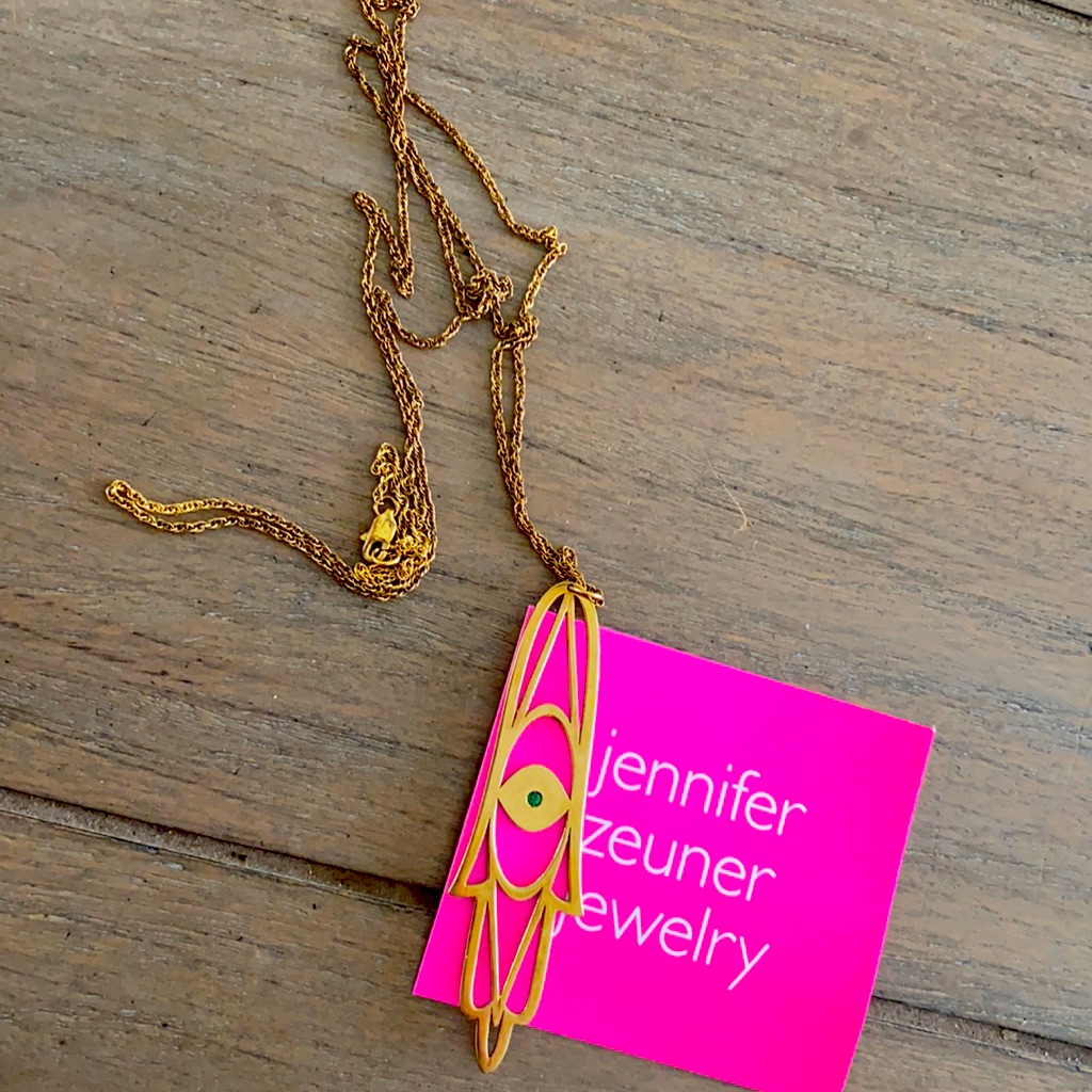 Jennifer Zeuner Hamsa Necklace